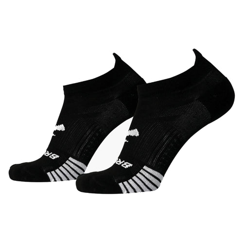Brooks Ghost Lite No Show Socks 2-Pack - Black