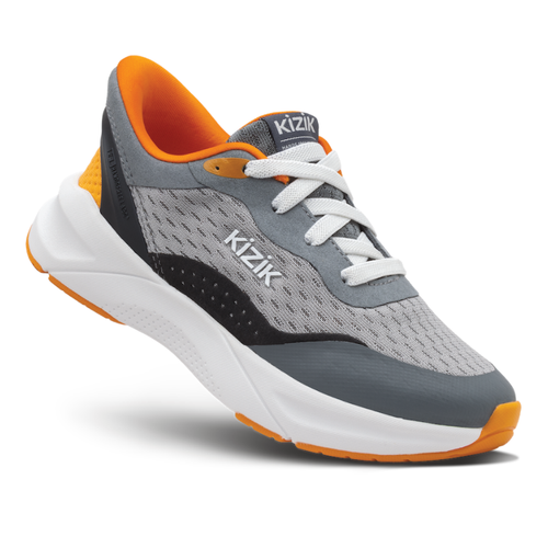 Kids' Kizik Phoenix 2 - Toddler/Little Kid - Circular Gray/Electric Orange