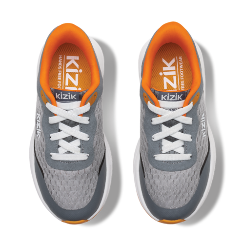 Kids' Kizik Phoenix 2 - Toddler/Little Kid - Circular Gray/Electric Orange