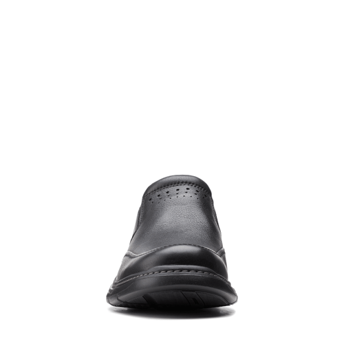 Men's Clarks Un Brawley Step - Black Tumbled Leather