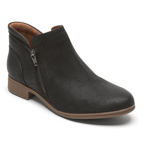 Women’s Cobb Hill Crosbie Bootie – Black Leather