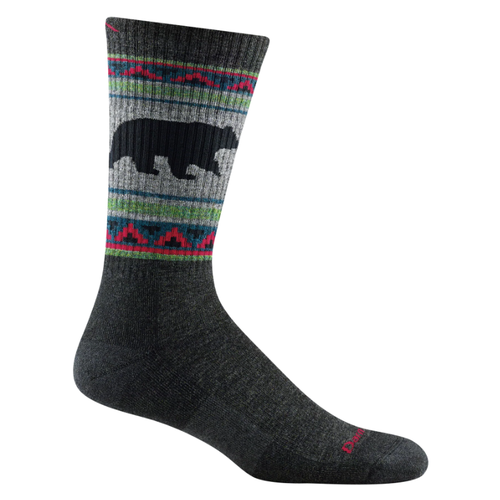 Men's Darn Tough VanGrizzle Boot Midweight Hiking Crew Socks – Charcoal