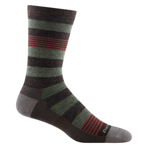 Men's Darn Tough Vermont Oxford Lightweight Lifestyle Crew Socks – Brown