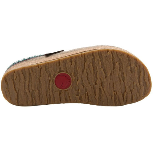 Haflinger GZ Zigzag Clog - Earth