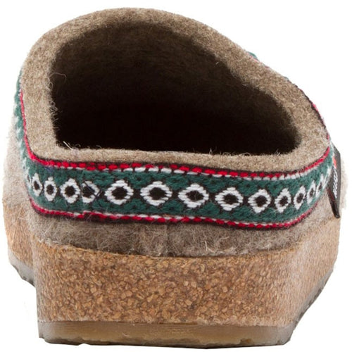 Haflinger GZ Zigzag Clog - Earth