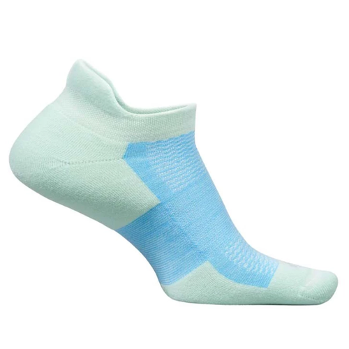 Feetures High Performance Max Cushion No Show Tab Socks - Frosty Mint