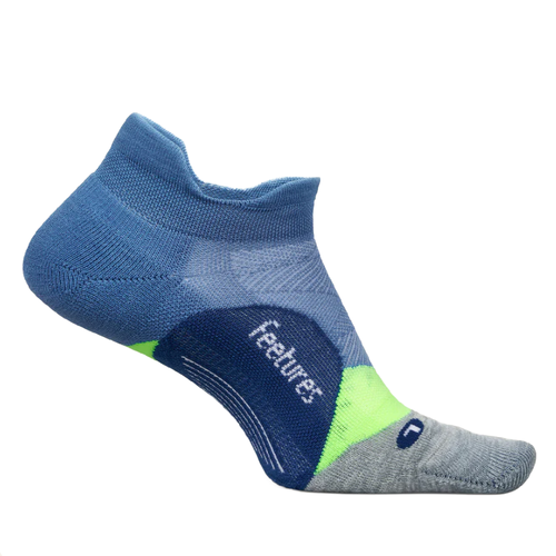 Feetures Elite Light Cushion No Show Tab Socks - Bahama Blue