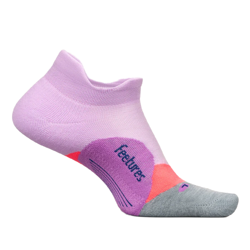 Feetures Elite Light Cushion No Show Tab Socks - Orchid Sunset