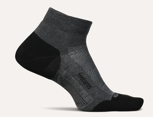 Feetures Elite Max Cushion Low Cut Socks - Gray