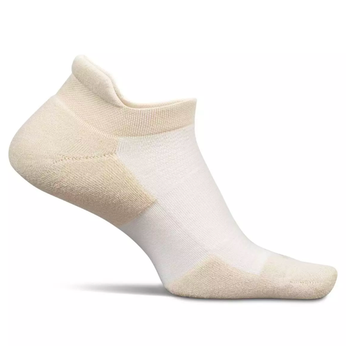 Feetures High Performance Max Cushion No Show Tab Socks - Chai Latte