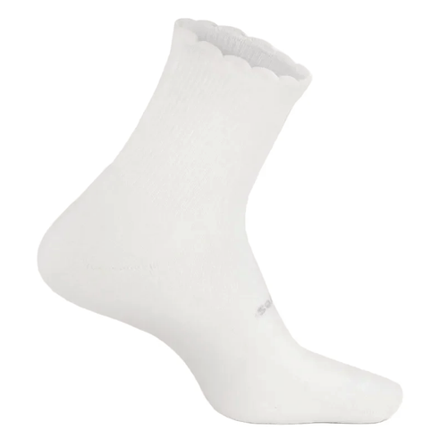 Women's Feetures High Performance Max Cushion Quarter Tall Scallop Socks - Cloud Ripple