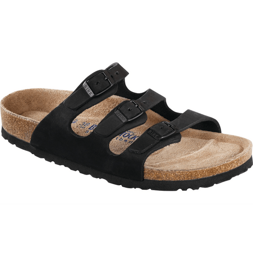 Women’s Birkenstock Florida Soft Footbed – Black Oiled Leather