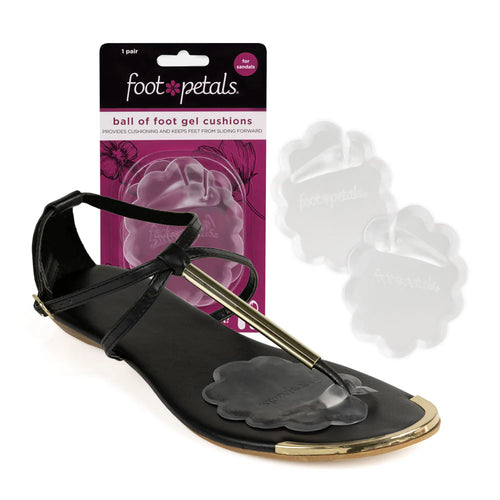 Foot Petals Flipflop - Ball of Foot Gel Cushions for Sandals