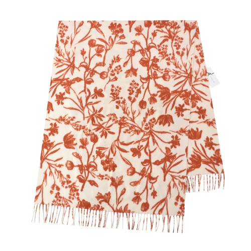 Funkyrel Atzbranding Limited Scarvii Floral Winter Scarf - Beige