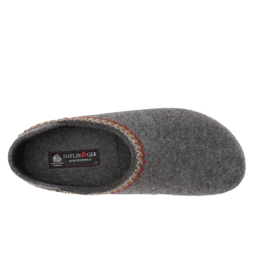 Haflinger GZH Zigzag Clog - Grey