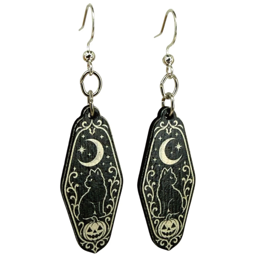Green Tree Jewelry Haunted Motel Keyring Earrings