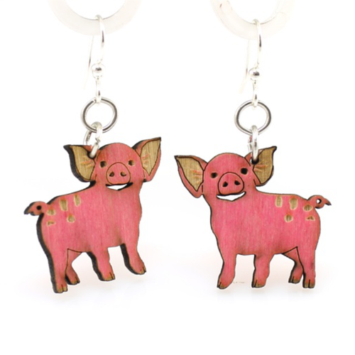 Green Tree Jewelry Piglet Earrings