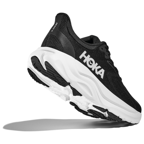 Women's HOKA Arahi 8 - Black/White (BWHT)