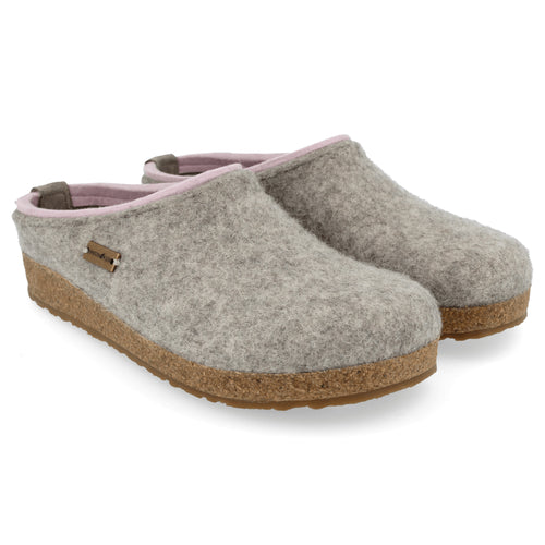 Women's Haflinger Kris Clog - Silver Grey