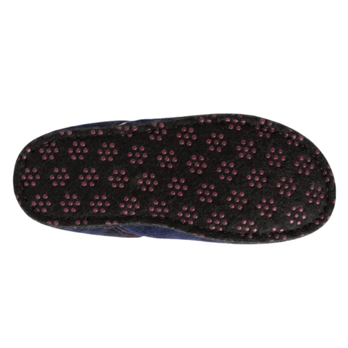 Men's Haflinger Flair Golf Slippers - Navy