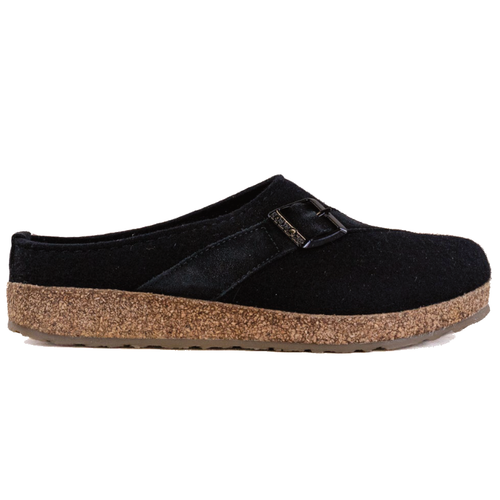 Haflinger Grizzly Lia Clog - Black