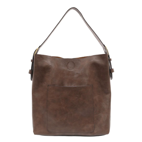 Joy Susan Classic Hobo Handbag - Umber with Brown Handle
