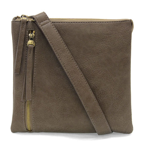 Joy Susan Dawn Multi Pocket Crossbody - Taupe