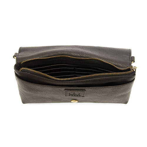 Joy Susan Everly Organizer Flap Crossbody - Black