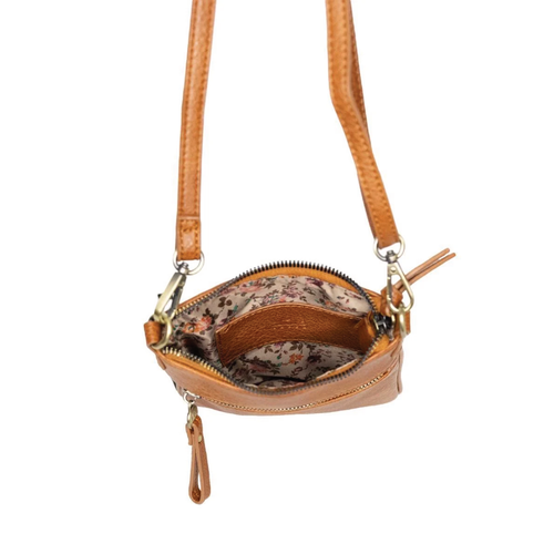 Joy Susan Lia Phone Crossbody - Cognac