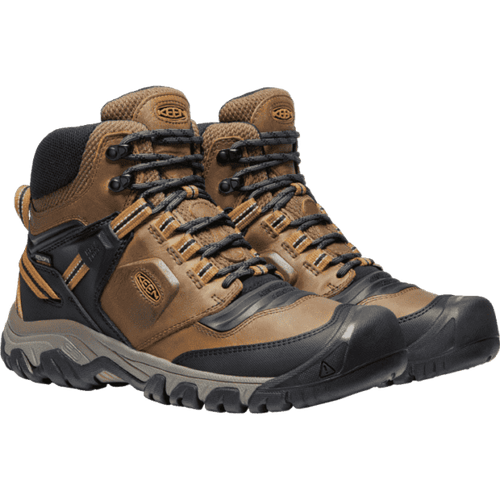 Men’s KEEN Ridge Flex Mid Waterproof – Bison|Golden Brown