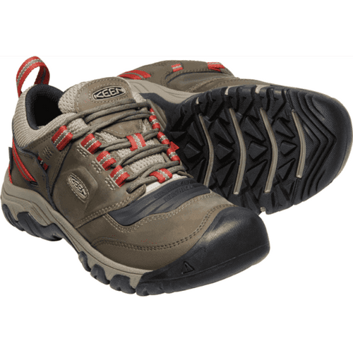 Men’s KEEN Ridge Flex Waterproof – Timberwolf/Ketchup