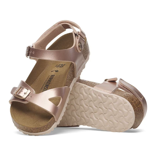 Kid's Birkenstock Rio - Little Kid/Big Kid - Electric Metallic Copper