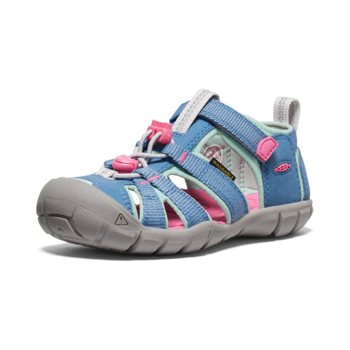 Kids’ KEEN Seacamp II – Toddler Sizing – Coronet Blue/Hot Pink