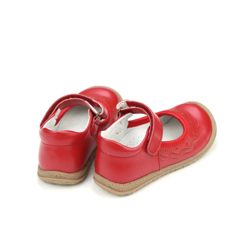 Kids' L'Amour Paige Ruffle Mary Jane – Red