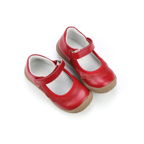 Kids' L'Amour Paige Ruffle Mary Jane – Red