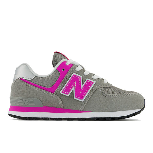 Kids' New Balance 574 - Toddler/Little Kid - Grey/Pink