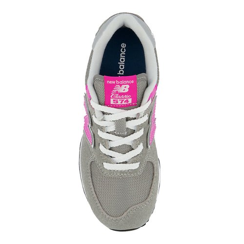 Kids' New Balance 574 - Toddler/Little Kid - Grey/Pink