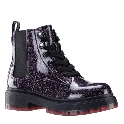 Kids' Nina Colette - Toddler/Little Kid/Big Kid - Glitter Patent Black/Pink