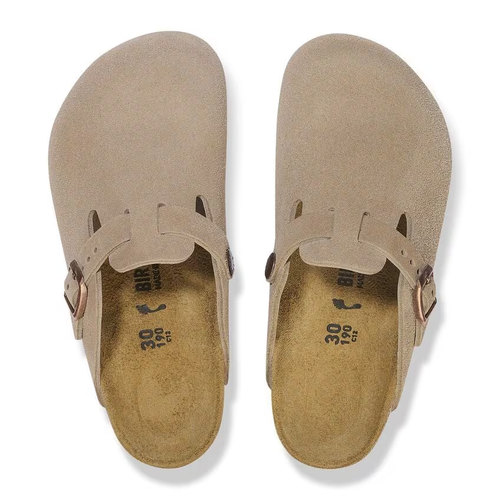 Kids' Birkenstock Boston - Little Kid - Taupe Suede