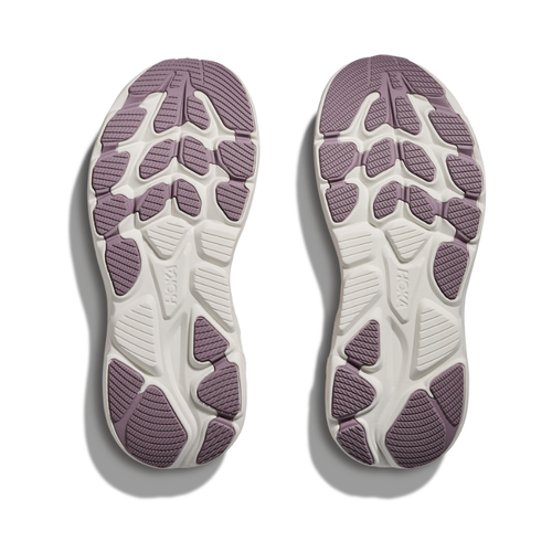 Kids' HOKA Clifton 10 - Big Kids - Lilac Cream/Tangerine Glow
