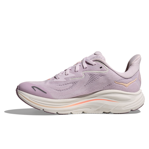 Kids' HOKA Clifton 10 - Big Kids - Lilac Cream/Tangerine Glow