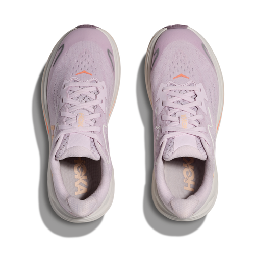 Kids' HOKA Clifton 10 - Big Kids - Lilac Cream/Tangerine Glow