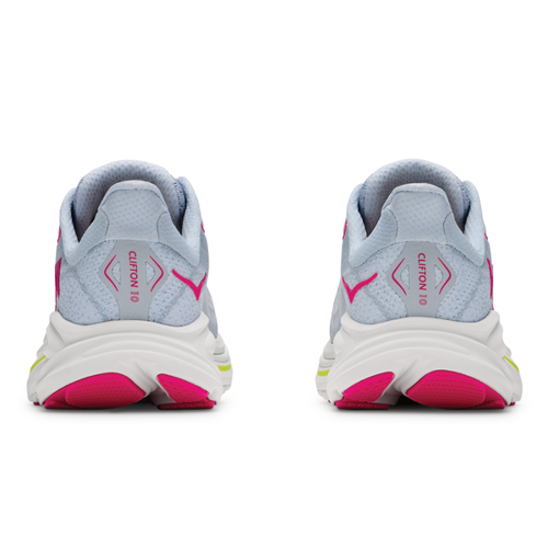 Kids' HOKA Clifton 10 - Big Kids - Overcast/Neon Dragonfruit
