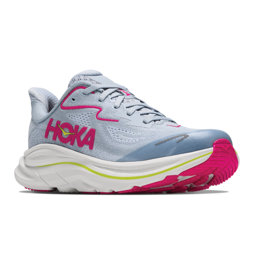 Kids' HOKA Clifton 10 - Big Kids - Overcast/Neon Dragonfruit