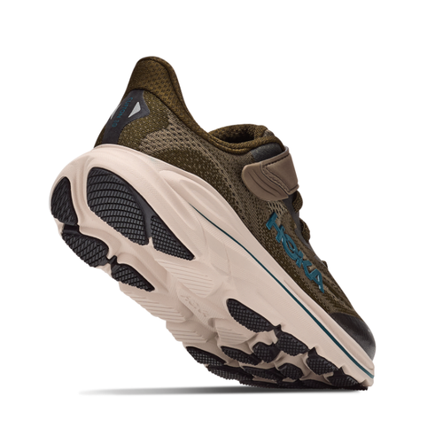 Kids' HOKA Clifton 10 - Little Kids - Antique Olive/River Rock Grey