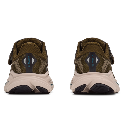 Kids' HOKA Clifton 10 - Little Kids - Antique Olive/River Rock Grey
