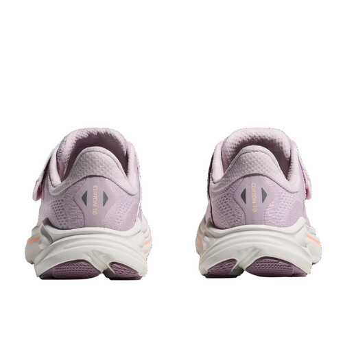 Kids' HOKA Clifton 10 - Little Kids - Lilac Cream/Tangerine Glow