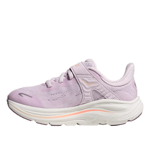 Kids' HOKA Clifton 10 - Little Kids - Lilac Cream/Tangerine Glow