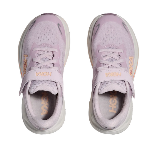 Kids' HOKA Clifton 10 - Little Kids - Lilac Cream/Tangerine Glow