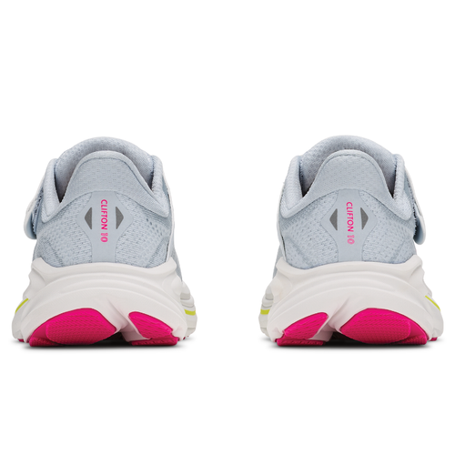 Kids' HOKA Clifton 10 - Little Kids - Overcast/Neon Dragonfruit